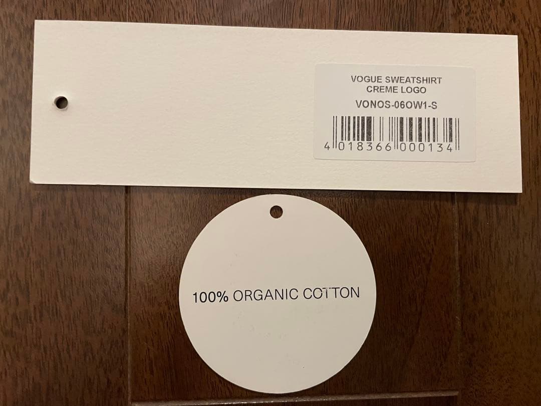 文太さま専用　新品　VOGUE ロゴ刺繍スウェット　クリーム　Sサイズ