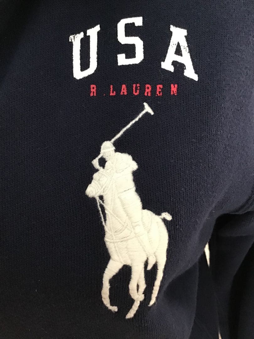 ★ポロラルフローレン★Y2K ビッグポニー パーカー ネイビー
