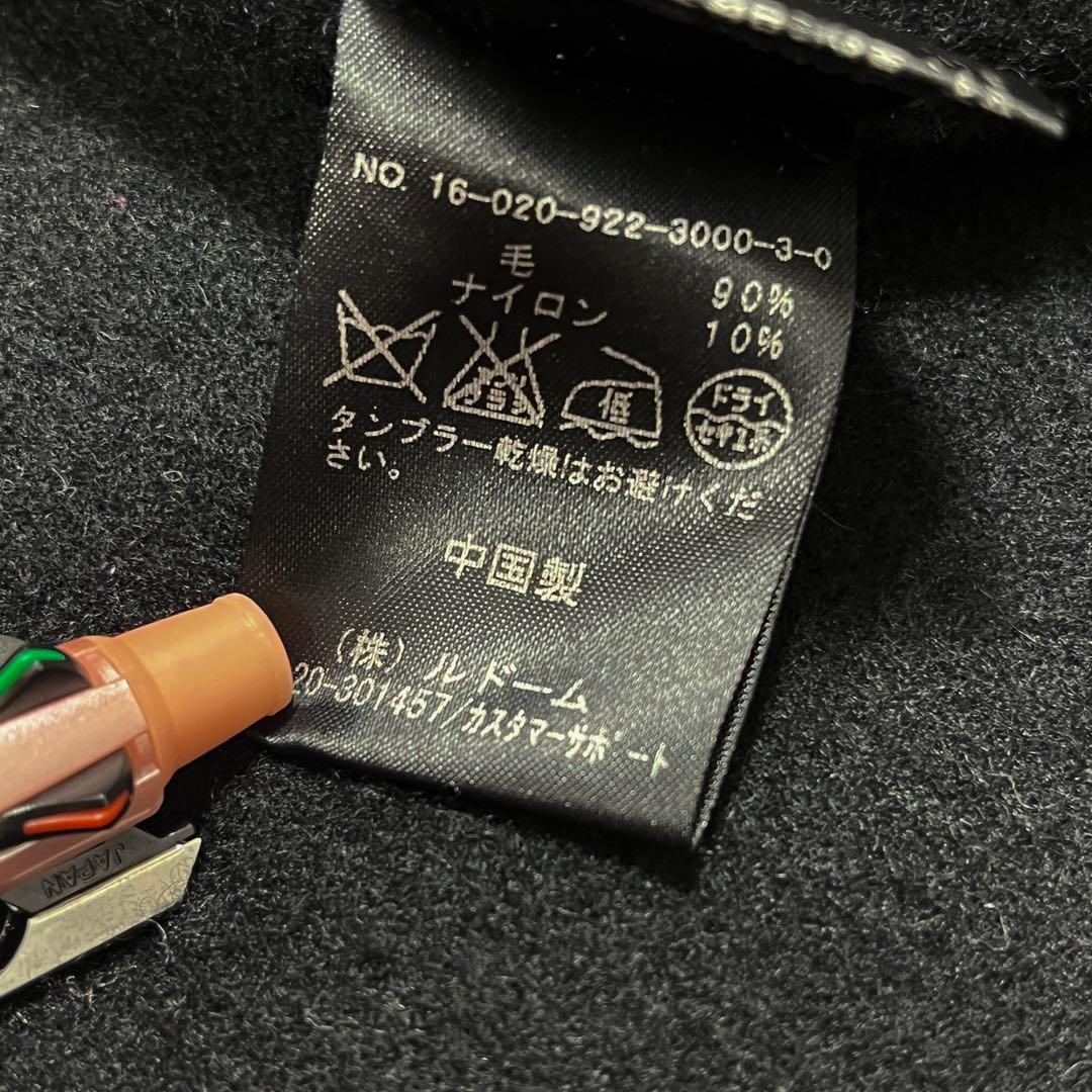 美品✨️ プラージュ ハミルトン テーラードコート ブラック ウール 36