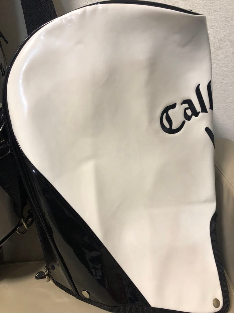 【美品】Callaway キャロウェイ ゴルフ エナメル３点式キャディバッグ