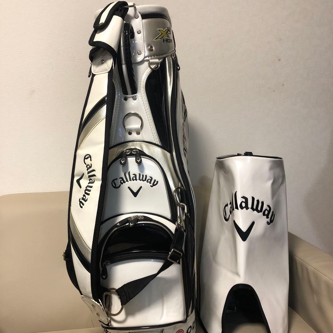【美品】Callaway キャロウェイ ゴルフ エナメル３点式キャディバッグ