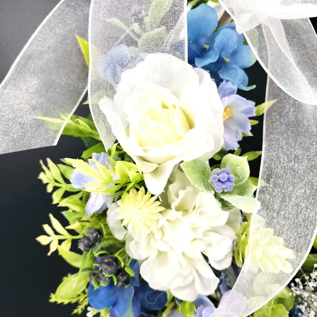 商品名【葵衣】ゆきこ❤️ローズとすずらんのフラワーリース 春リース