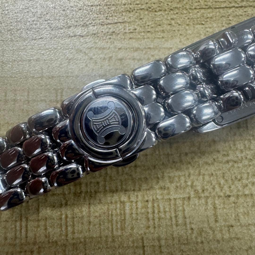 CELINE セリーヌ レクタンギュラー レディース シェル文字盤 腕時計