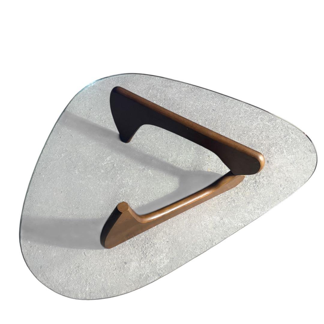 【希少】イサムノグチ コーヒーテーブル リプロダクト品　天板厚19ミリ ブラウン