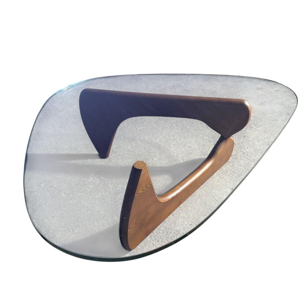 【希少】イサムノグチ コーヒーテーブル リプロダクト品　天板厚19ミリ ブラウン