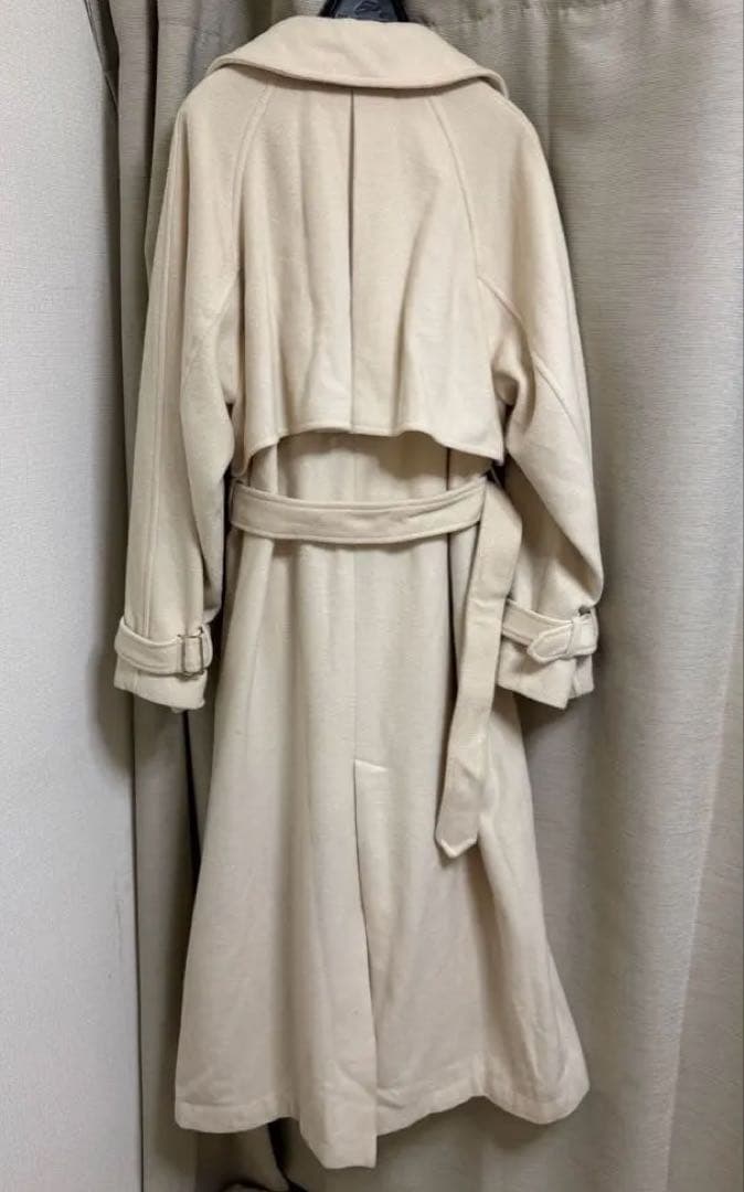 anuans アニュアンス ウールトレンチコート エクリュ Mサイズ 2023