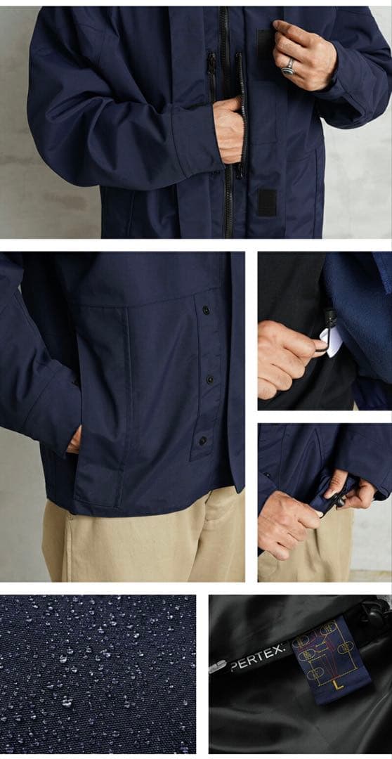 スウェーデン軍 NAVY 3WAY WATERPROOF パーカー