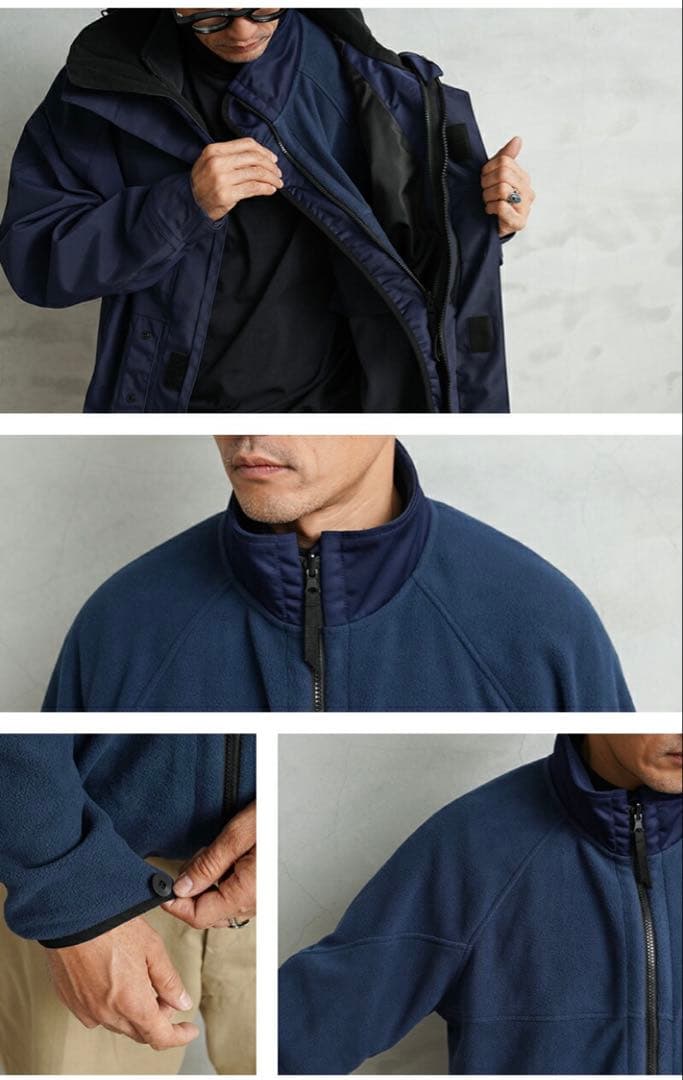 スウェーデン軍 NAVY 3WAY WATERPROOF パーカー