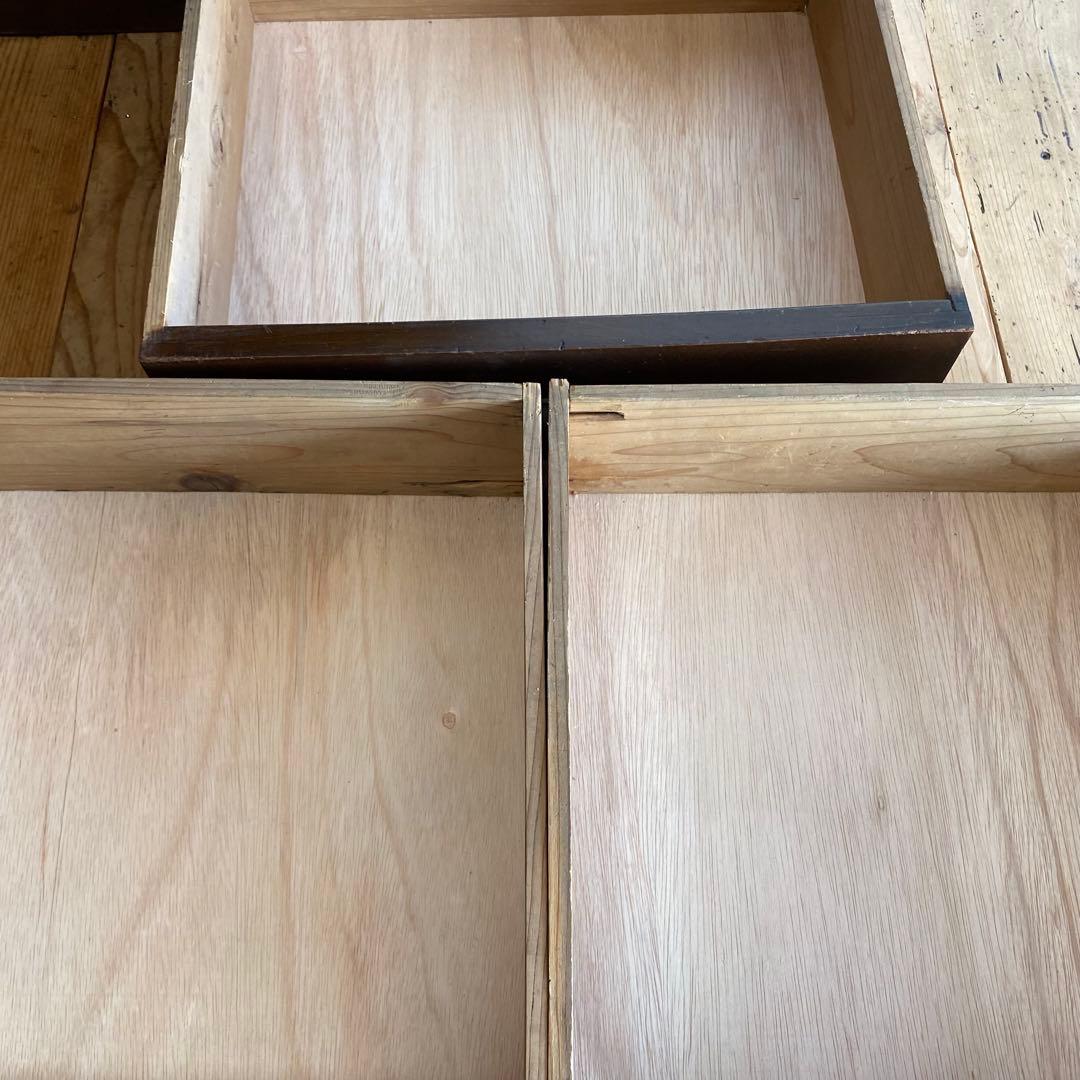 アンティーク ガラス戸棚 キャビネット 水屋箪笥 食器棚 本棚 y135