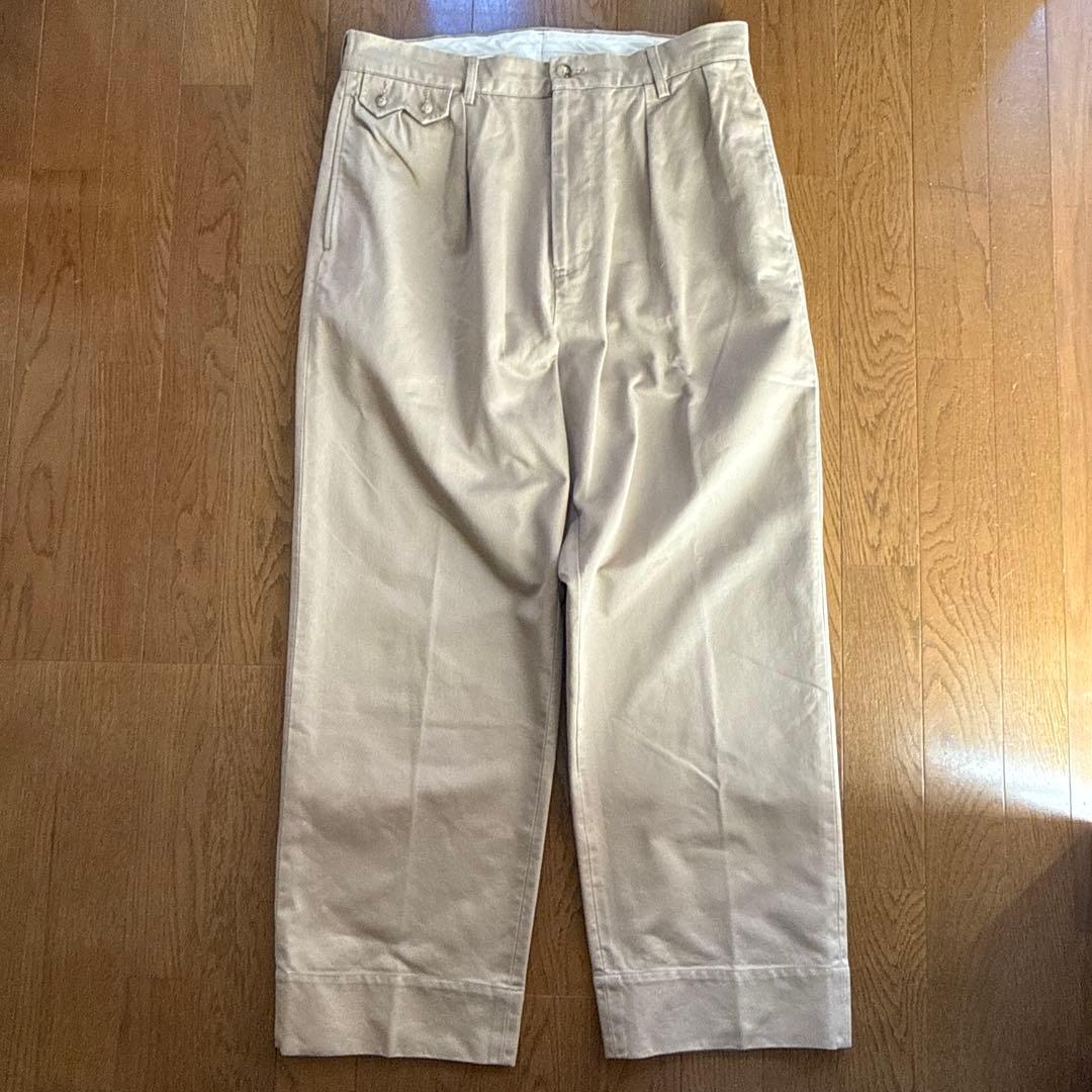 パンツ UNLIKELY Sawtooth Flap 2Pleats Trousers