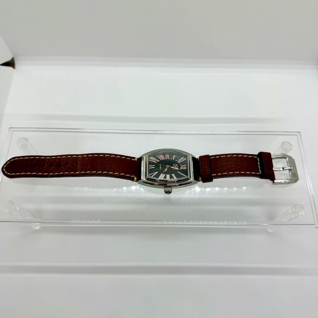 美品・新品電池】SAAD ブラック　オニキス　クォーツ腕時計　レザーベルト天然石