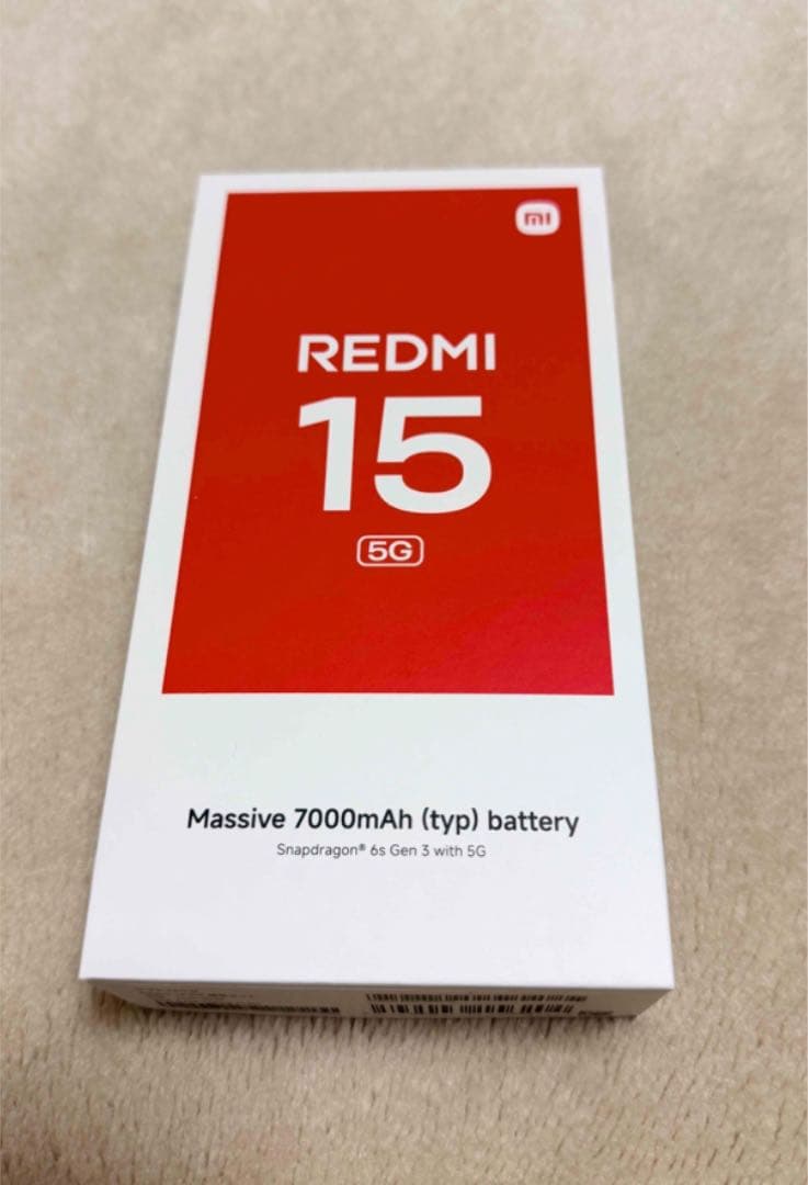 REDMI 15 5G 128GB Titan Gray 本体