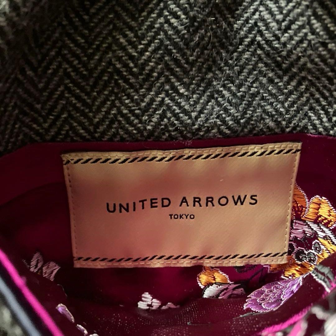 dahl'ia チャイナ風　ツイード　リバーシブルジャケット