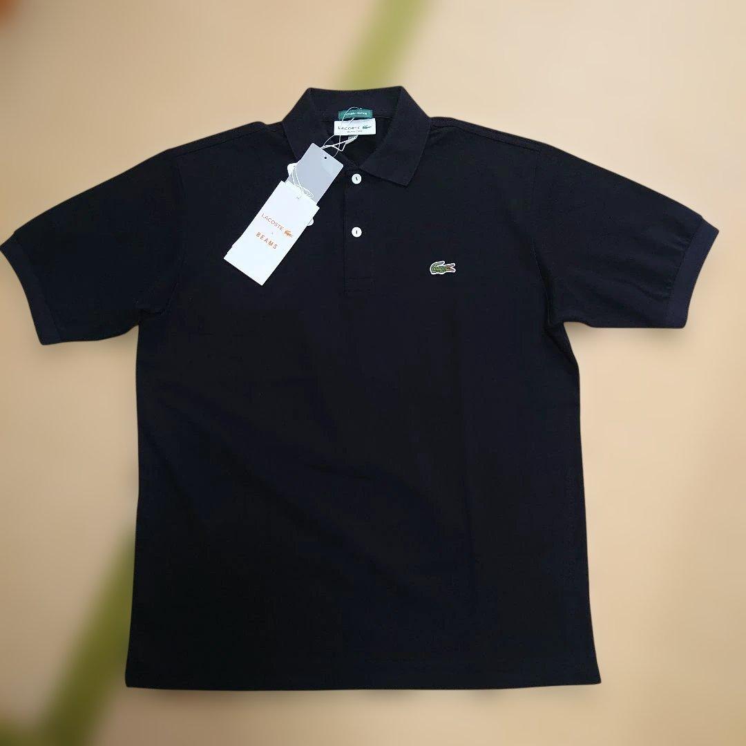 【新品タグ付き】LACOSTE ポロシャツ　 黒 M　BEAMS別注　ラコステ