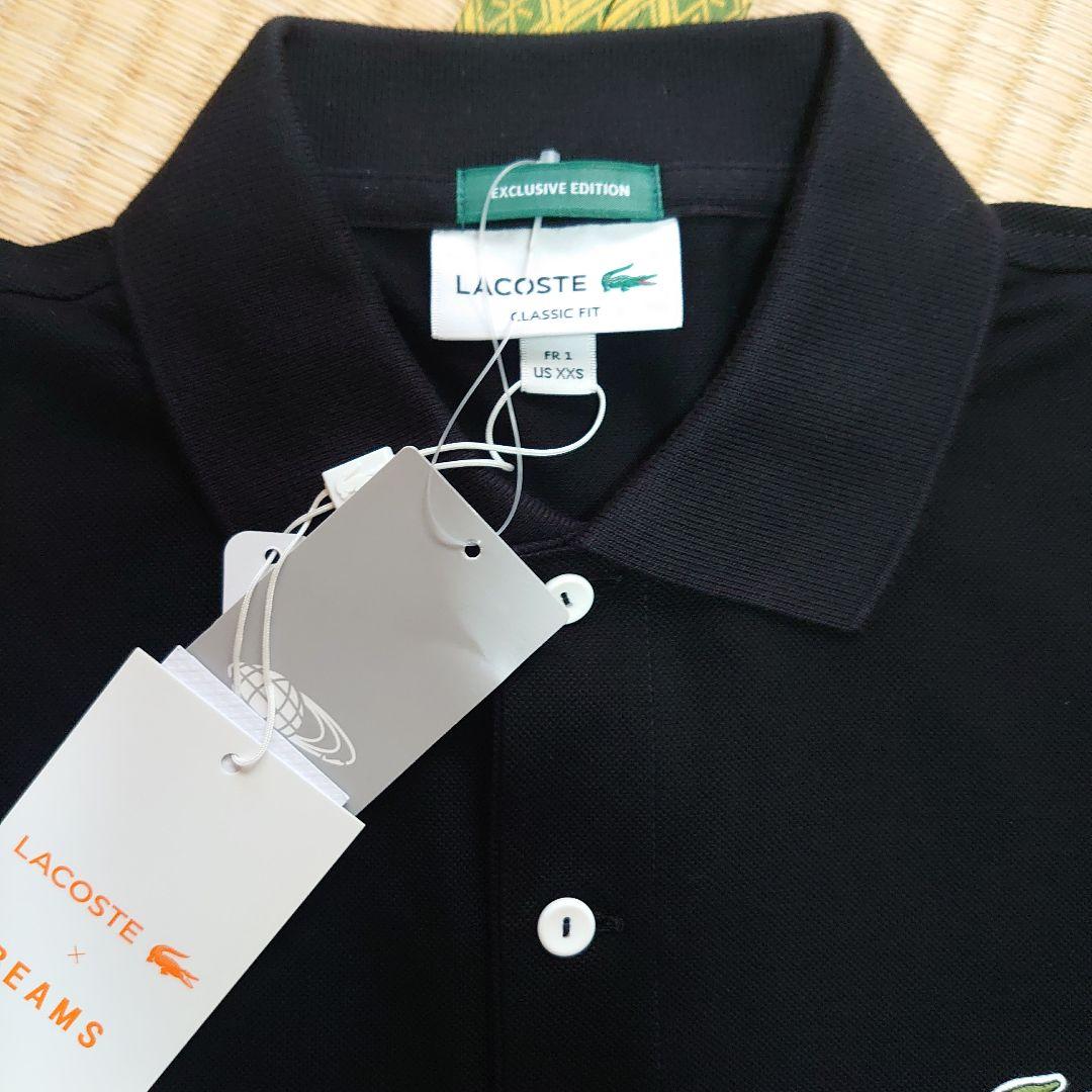 【新品タグ付き】LACOSTE ポロシャツ　 黒 M　BEAMS別注　ラコステ
