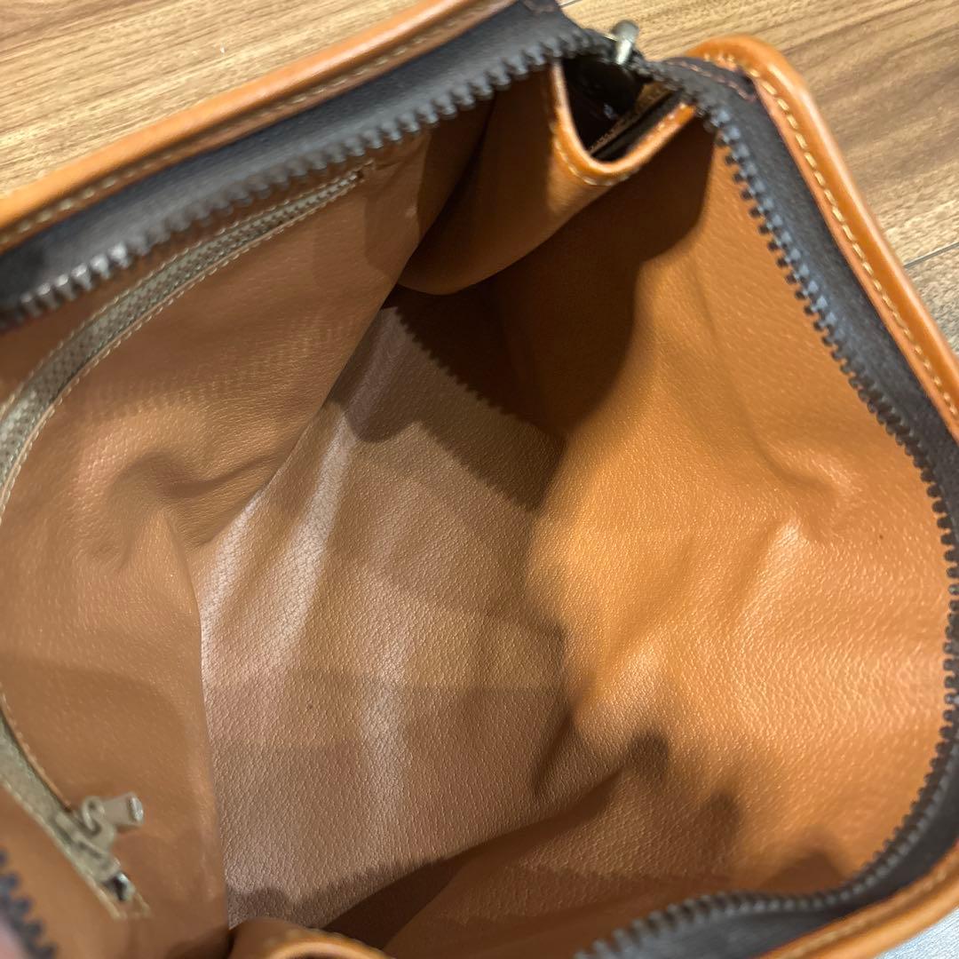 極美品☆【CELINE】セリーヌ セカンドバッグ マカダム柄 PVC/レザー