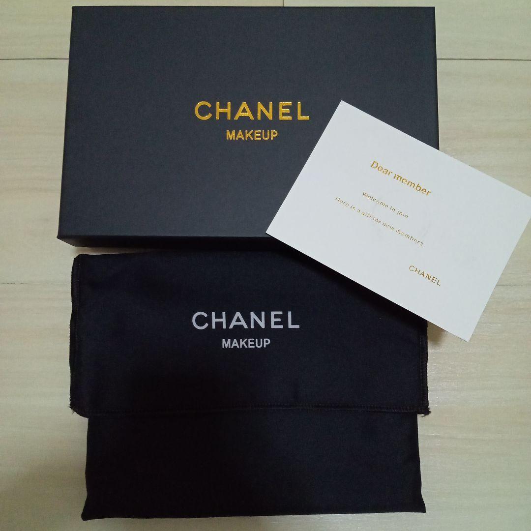 【未使用新品】 CHANEL ノベルティ ポーチ キルティング保存袋付、箱付