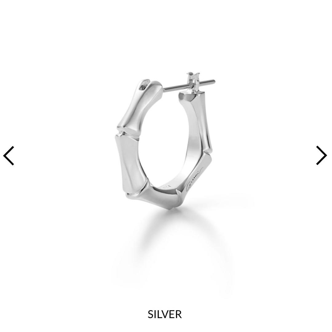 シルバー フープピアス GARNI