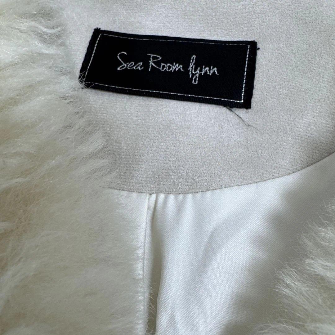 Sea Room Lynn アイボリー ファーコート