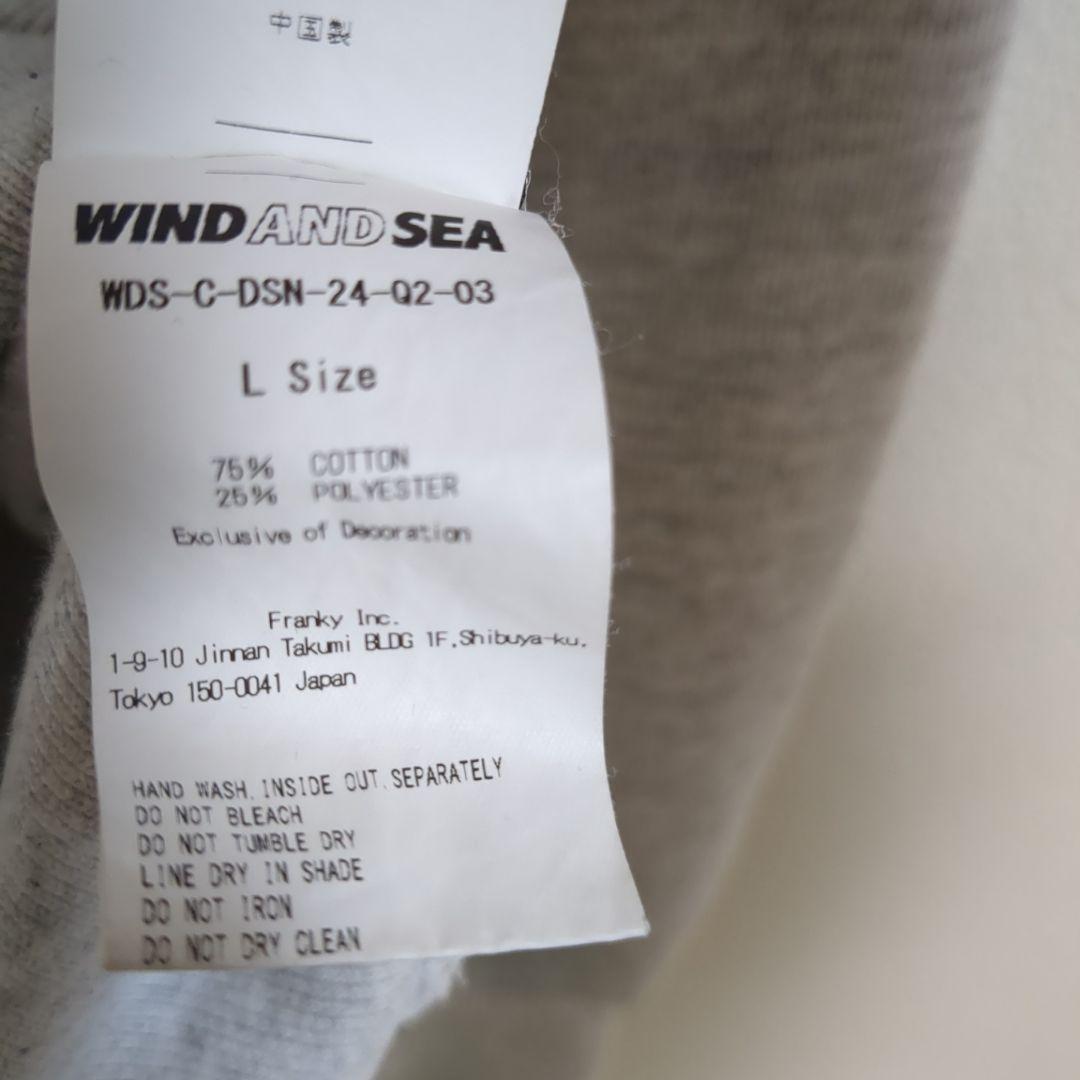 【美品】完売品 WIND AND SEA ディズニーコラボ　スウェット Ｌグレー