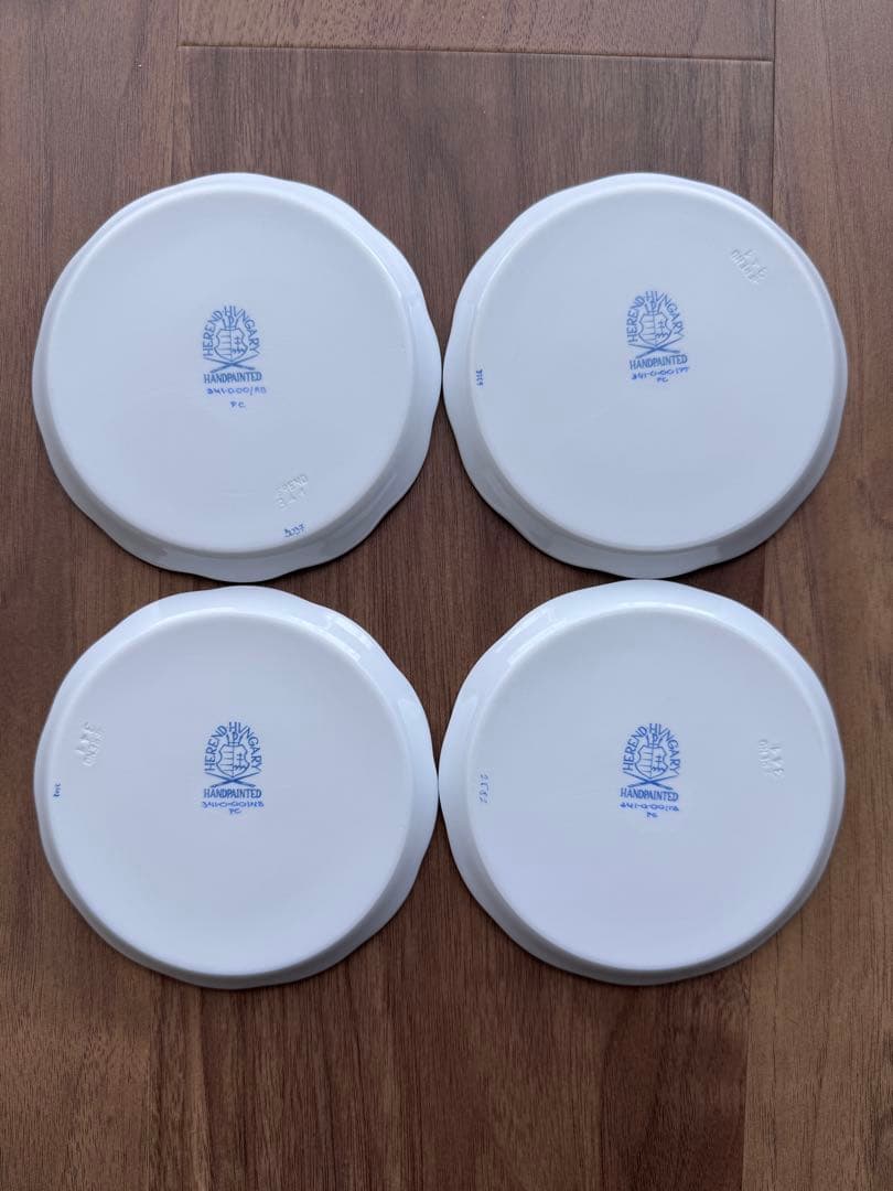 Herend ヘレンド　花柄 皿 4枚セット