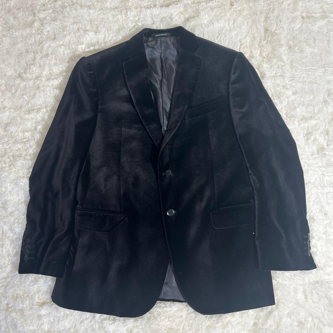 【極美品】エンポリオアルマーニ ベロア　テーラード M LINE 50