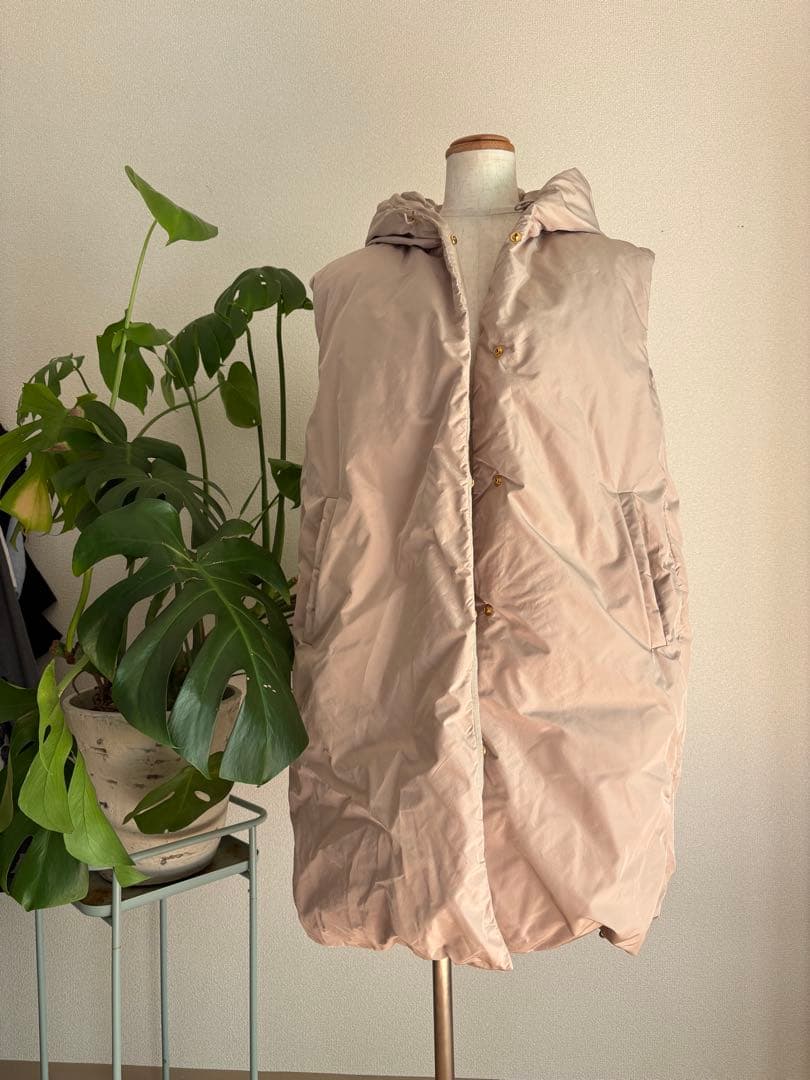 ドゥロワー drawerダウンブゥーデットロングジレメベストコート