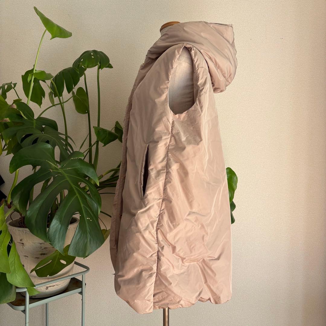 ドゥロワー drawerダウンブゥーデットロングジレメベストコート