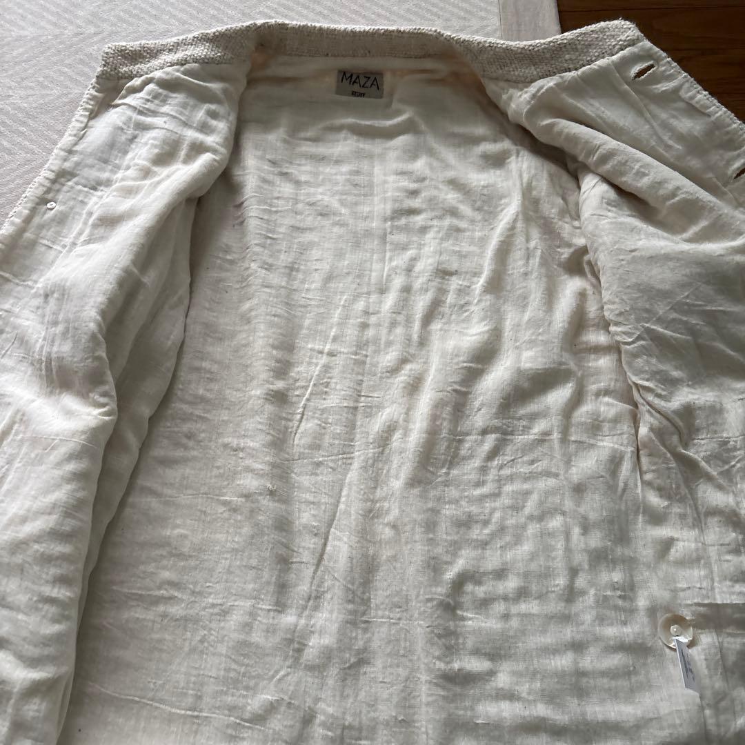 最終価格　onabake カディ　コート　裏地付き　MAZA ルクツル