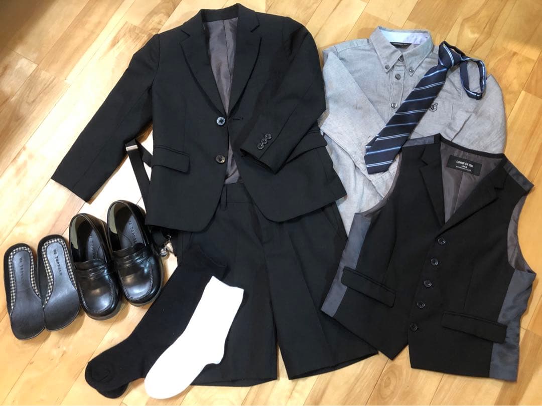 コムサイズム　フォーマルスーツセット　キッズ　110cm 男の子