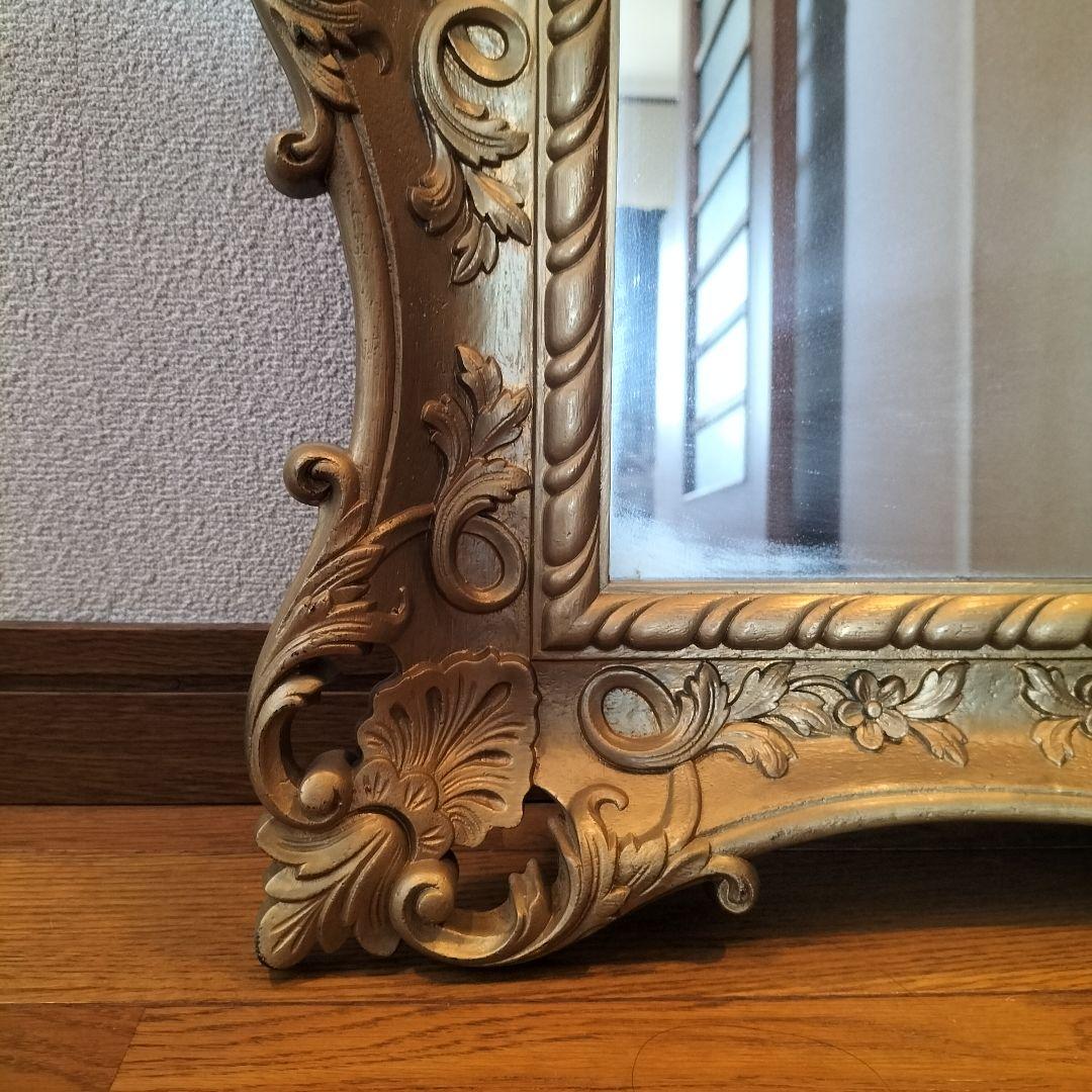 クラシック　アンティーク　壁掛け鏡　ミラー　京都