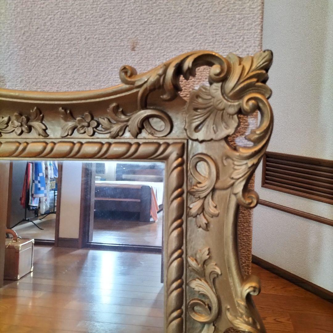 クラシック　アンティーク　壁掛け鏡　ミラー　京都