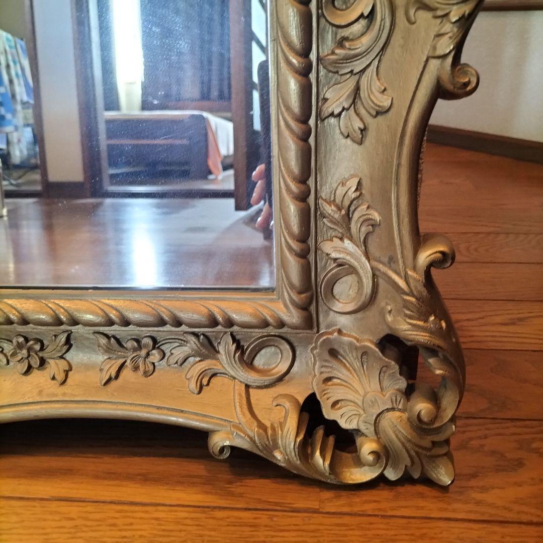 クラシック　アンティーク　壁掛け鏡　ミラー　京都