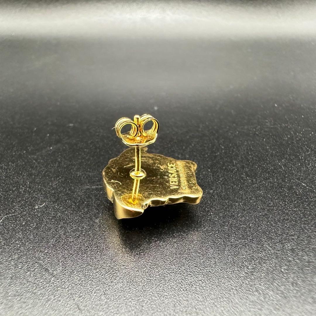 極美品✨　VERSACE　ピアス　メデューサ　グレカ　ロゴ　刻印　1279