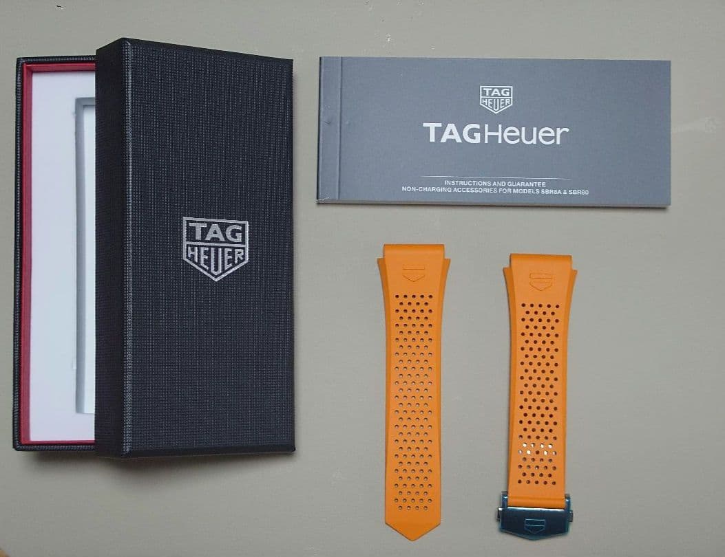 タグホイヤー オレンジ ラバーストラップ(Connected E4 45mm用)