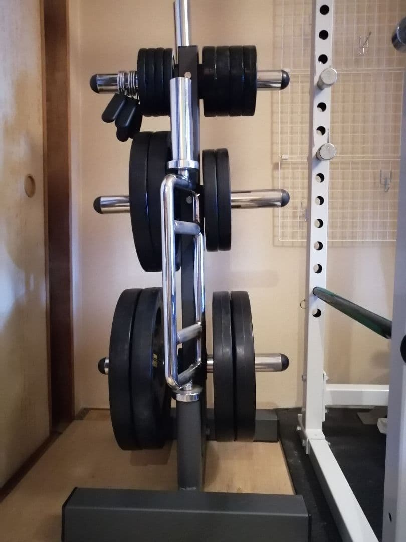 お値下げ 期間限定 アイロテックオリンピック プレートシャフト３本ラックセット