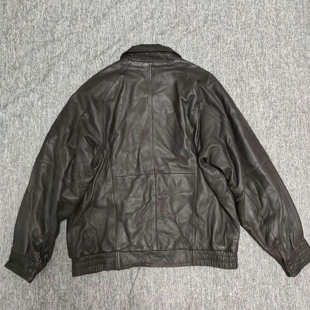 90s Vintage フライトジャケット A-2 短丈 本革 レザー M 羊革