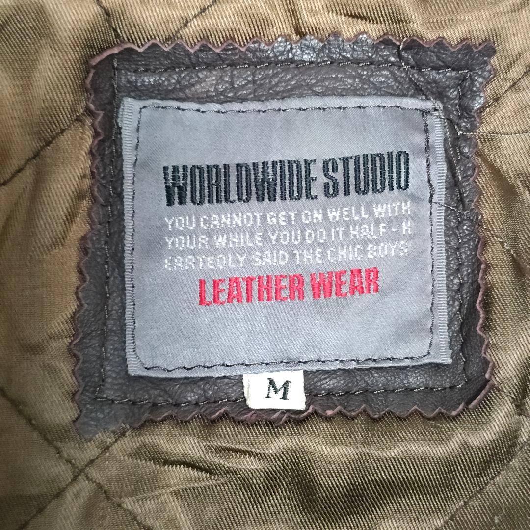 90s Vintage フライトジャケット A-2 短丈 本革 レザー M 羊革