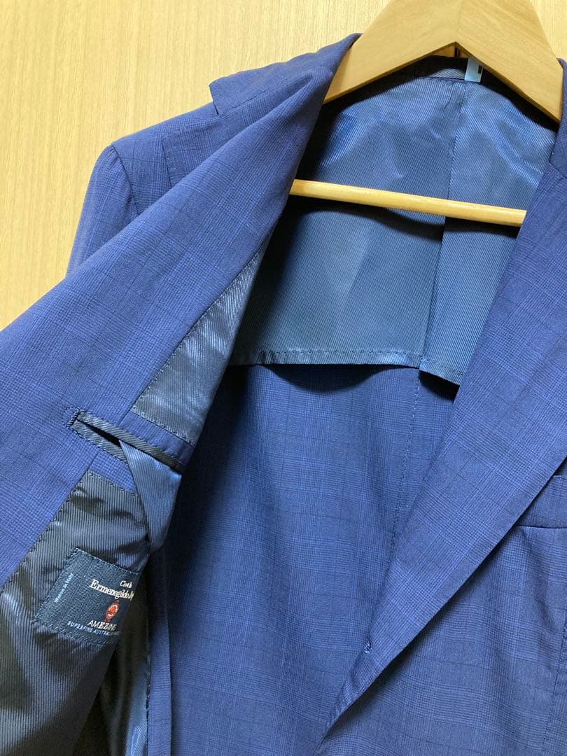 3連休限定】ゼニア AMEZING トゥモローランド スーツ 青