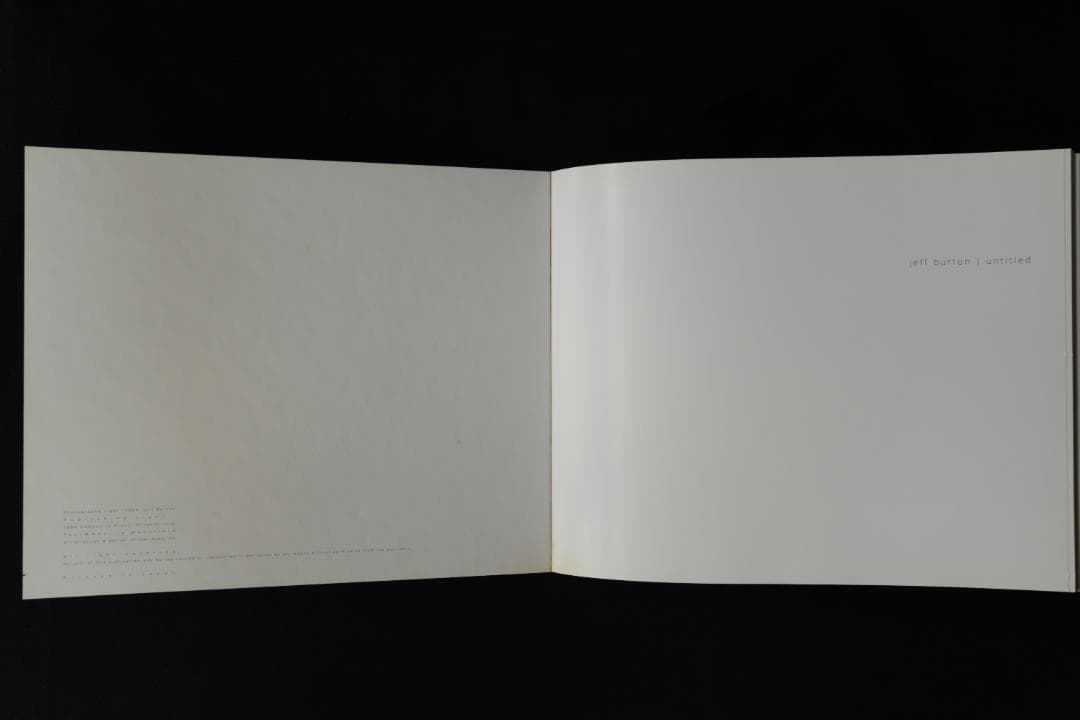 【jeff burton：untitled】限定2.000部　1998年