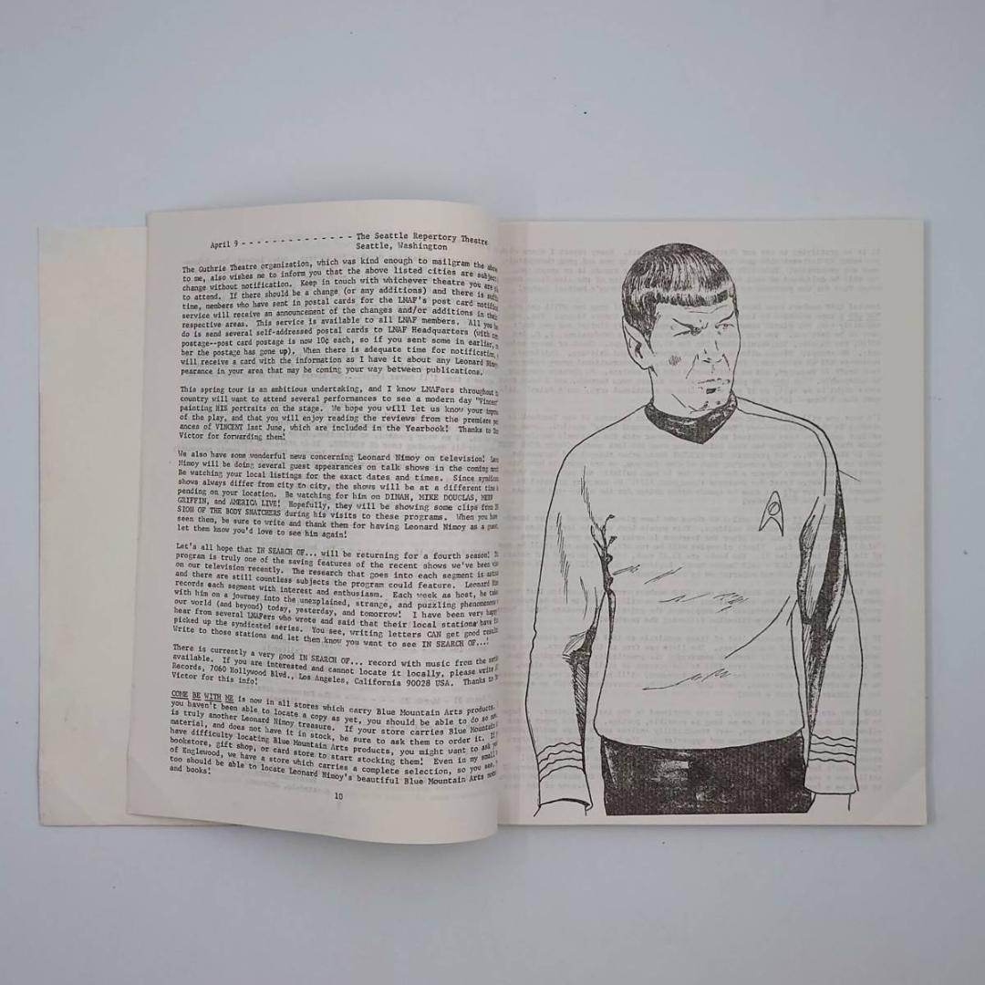 洋書 レナード・ニモイ 同人誌？ ファンブック？ スタートレック スポック