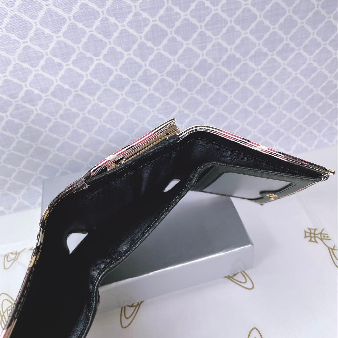【可愛すぎ♡新品】可愛い ヴィヴィアン・ウエストウッド 三折り財布チェック