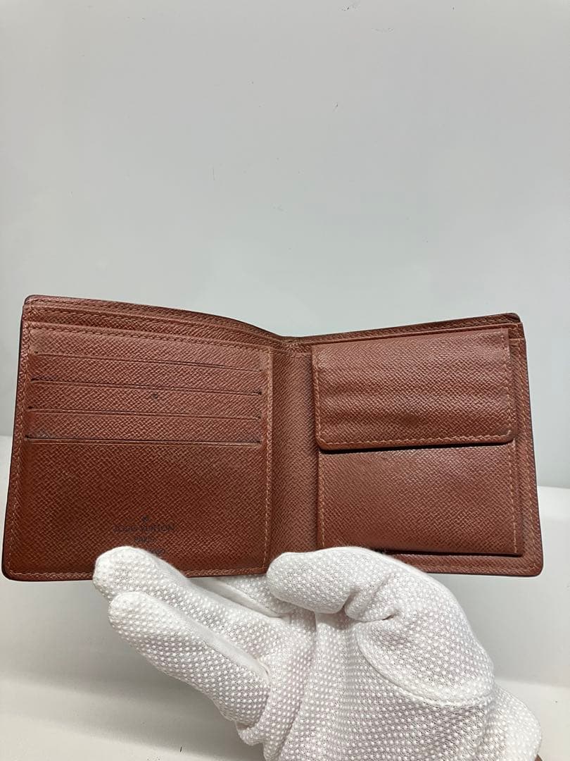 C0203)ルイヴィトン モノグラム 二つ折り財布