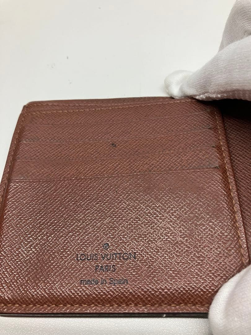 C0203)ルイヴィトン モノグラム 二つ折り財布