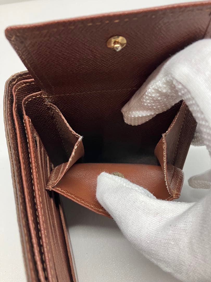 C0203)ルイヴィトン モノグラム 二つ折り財布