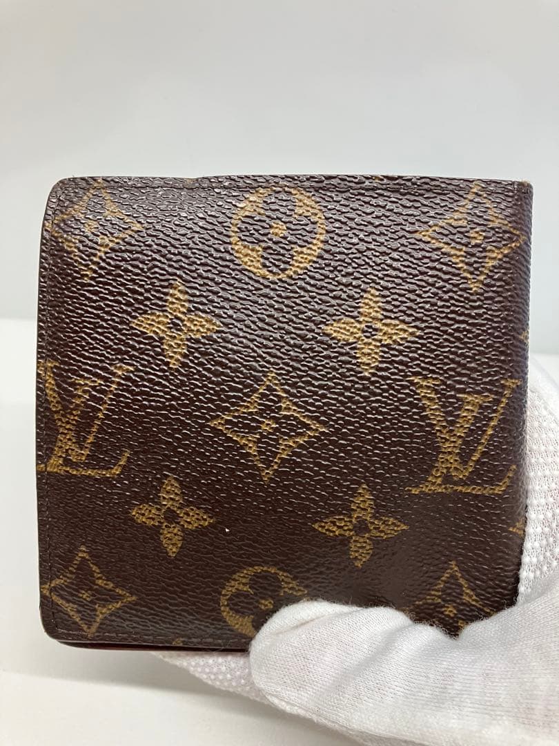 C0203)ルイヴィトン モノグラム 二つ折り財布