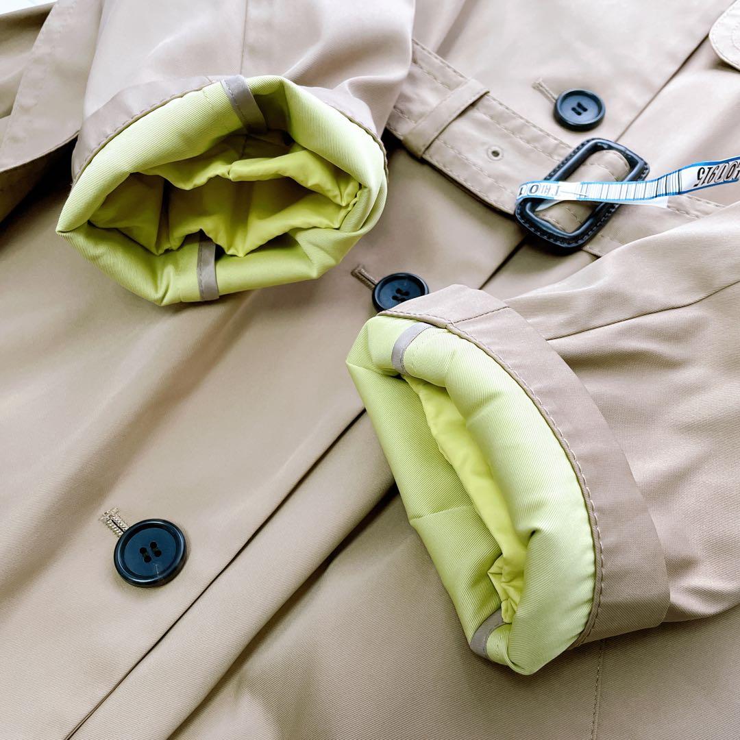 美品✨iCB アイシービー ダウンライナー付きトレンチコート ベージュ×イエロー