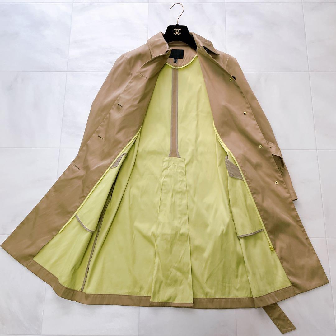 美品✨iCB アイシービー ダウンライナー付きトレンチコート ベージュ×イエロー