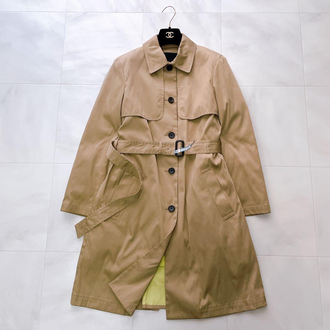 美品✨iCB アイシービー ダウンライナー付きトレンチコート ベージュ×イエロー