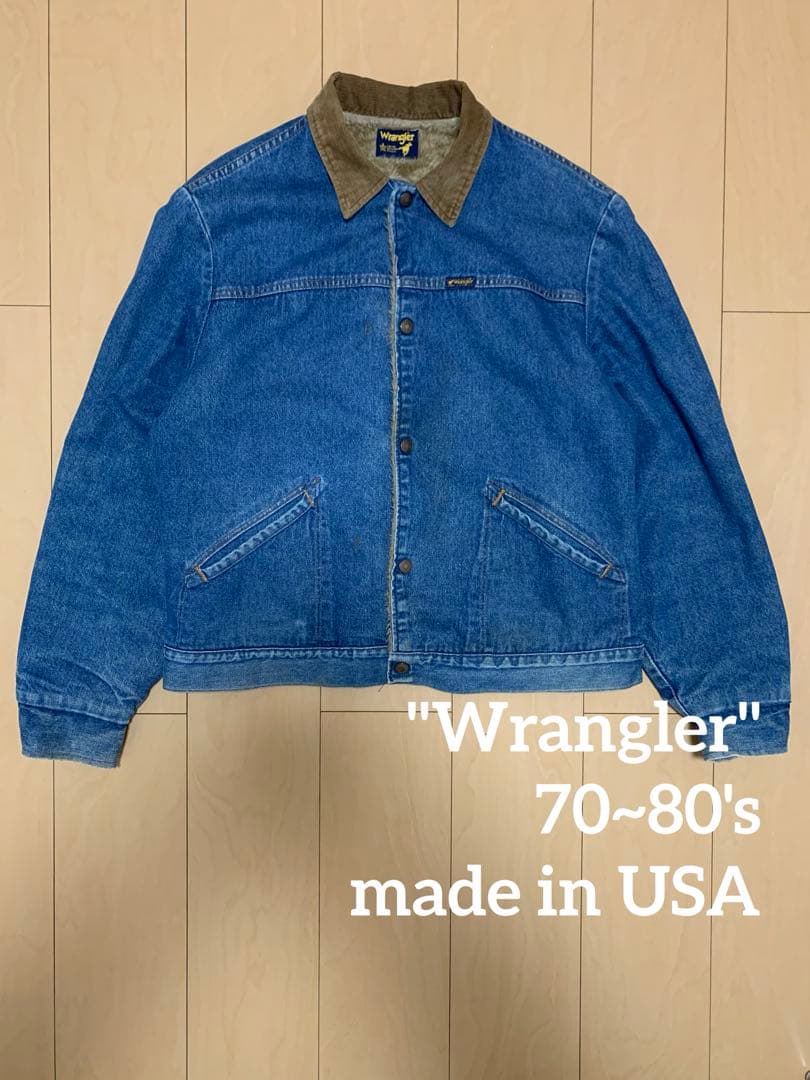 た*え様 【70~80s USA製】Wrangler boa denim jac
